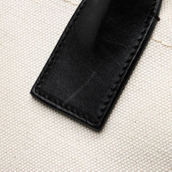 Saint Laurent Canvas Calfskin Rive Gauche Small Tote - Picture 14 of 16